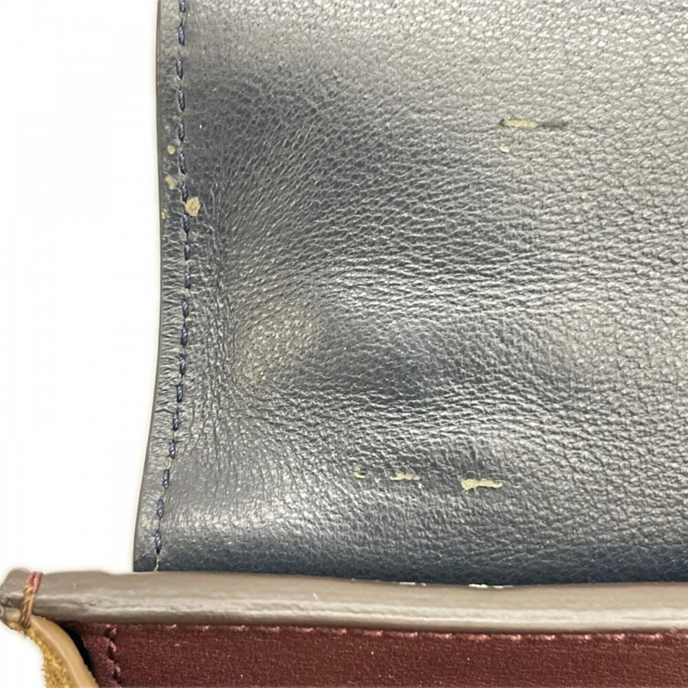 Celine handbag for women, CELINE F-SN-0152, leather, wine red, gold hardware. - Picture 11 of 16